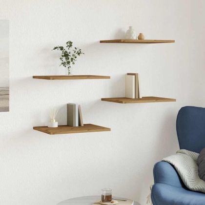 Дъски за рафтове за книги 4 бр. дъб Artisan 40x30x1,5 cm