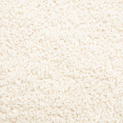 Въртящ се офис стол, кремав, Къдрава вълна, текстил