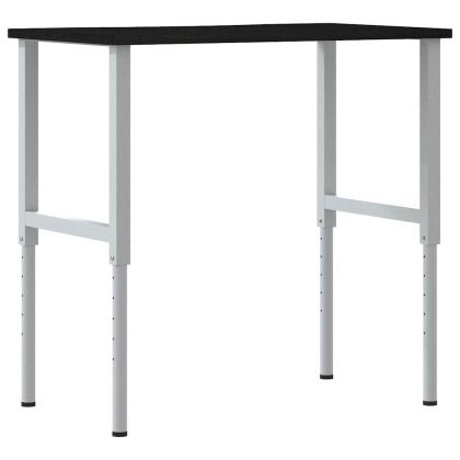 Работна маса тъмнокафява Дъб от масивна дървесина