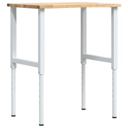 Работна маса 80x60x(71,5-98) cm Дъб от масивна дървесина