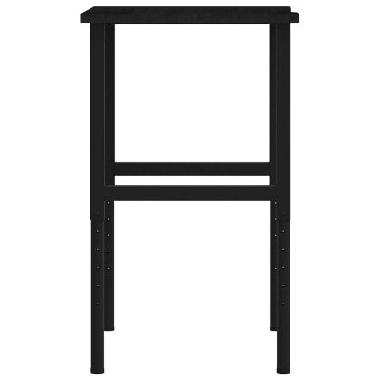 Работна маса тъмнокафява Дъб от масивна дървесина