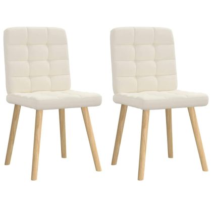 Трапезни столове, 2 бр, лен