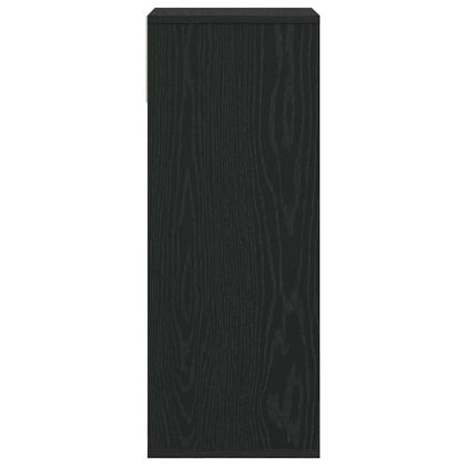 Библиотека, черна, 34x31x80 см, инженерно дърво