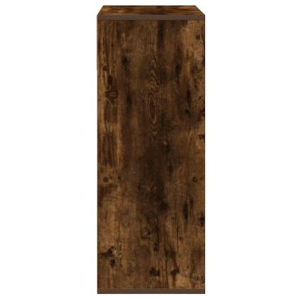 Библиотека, опушен дъб, 66x31x80 см, инженерно дърво