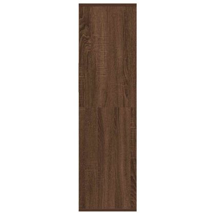 Библиотека, кафяв дъб, 34x31x112 см, инженерно дърво