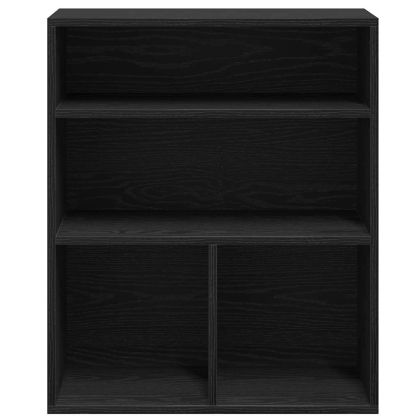 Библиотека, черна, 60x30x71,5 см, инженерно дърво