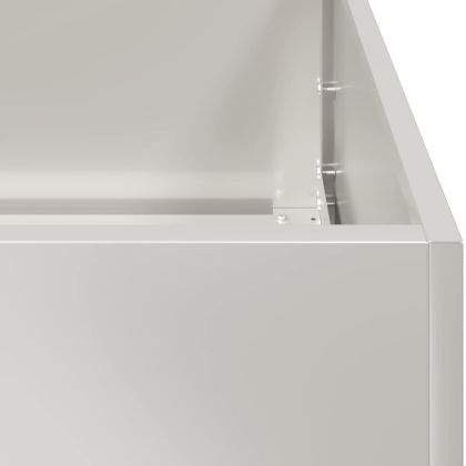 Кашпа, 120x80x80 см, неръждаема стомана