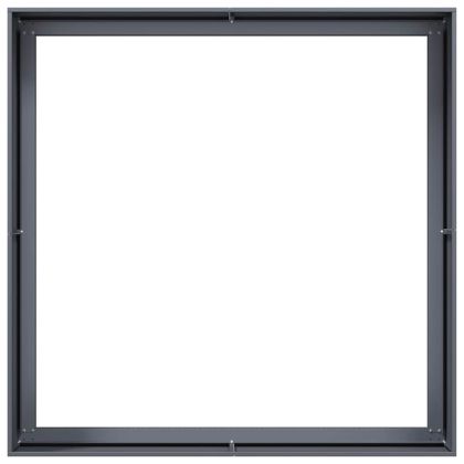 Кашпа, антрацит, 100x100x40 см, стомана