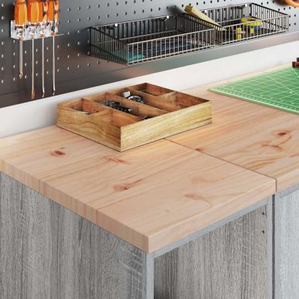 Гаражен шкаф за съхранение, сив сонома, 30x51x85 см, бор масив