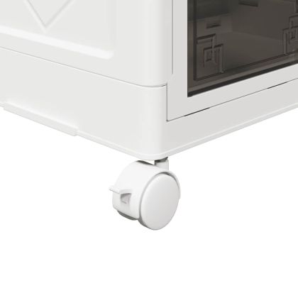 Кутия за съхранение с колела на 4 нива 28 L 48x29,5x112,5 cm