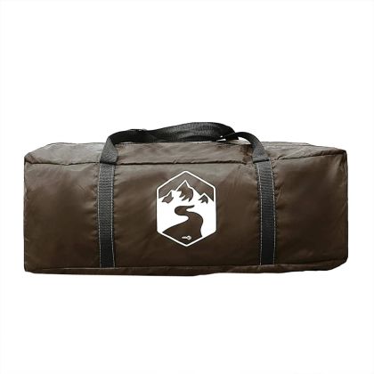 Семейна палатка, тунелна, 6-местна, кафява, водоустойчива