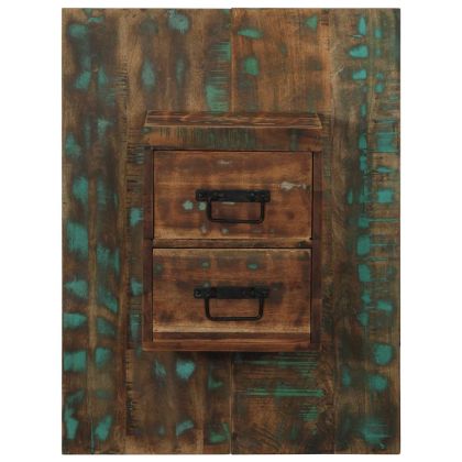 Нощно шкафче Multicolour Масивна дървесина Възстановена