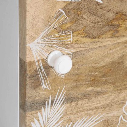 Маса за кафе, 100x54x40 см, мангово дърво масив