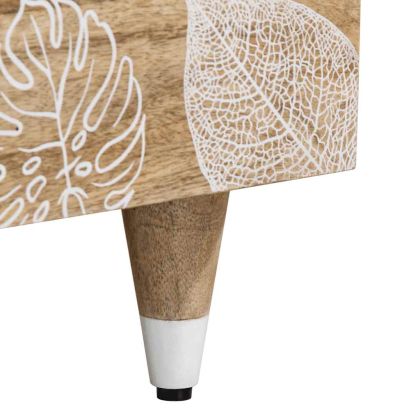 Маса за кафе, 100x54x40 см, мангово дърво масив