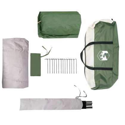 Семейна палатка Igloo за 6 души Зелена водоустойчива