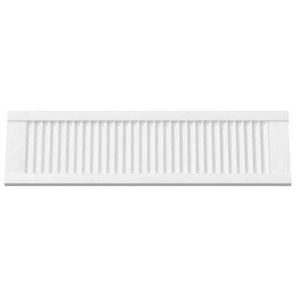 Врати за шкафове Louvred Design 4 бр. бели 99x29,5 см