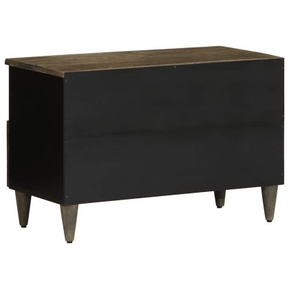 ТВ шкаф Светло сив 70x33,5x46 cm Масивна дървесина Манго