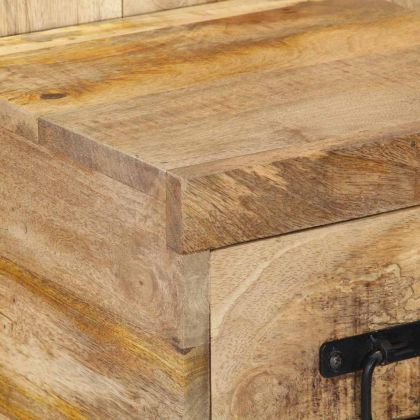 Нощно шкафче 60x32x80 cm Масивна груба дървесина Манго