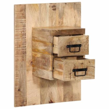 Нощно шкафче 60x32x80 cm Масивна груба дървесина Манго