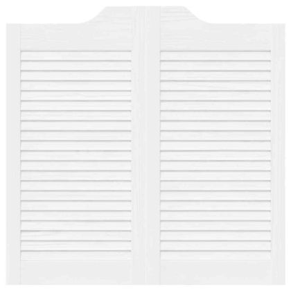 Врати с люлеещ се дизайн 2 двойки бели 80x80 cm