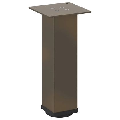 Крака за масичка за кафе, 4 бр., естествена стомана, 30-32 см, стомана