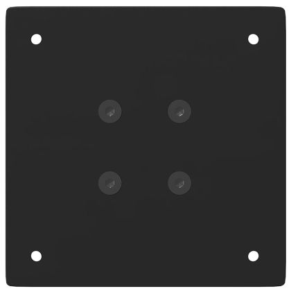 Крака за бар маса, 4 бр., черни, 110-112 см, стомана