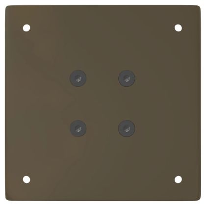 Крака за конзолна маса, 4 бр., естествена стомана, 72 см, стомана