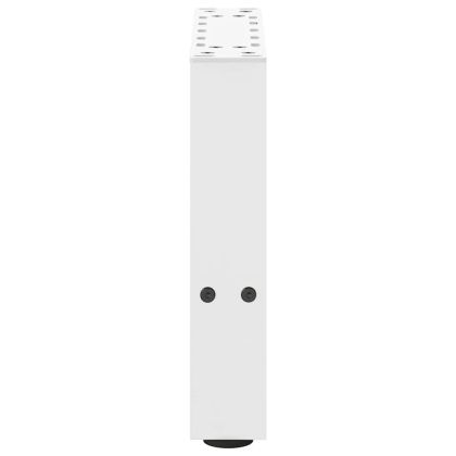 Крака за масичка за кафе, бели, 2 бр., 30 x (30-31) см, стомана