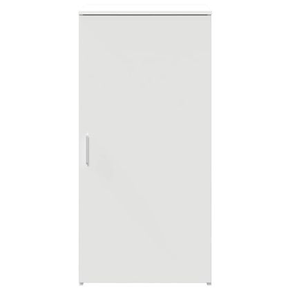 Шкаф за съхранение, бял, 50x45x103,5 cm, инженерно дърво