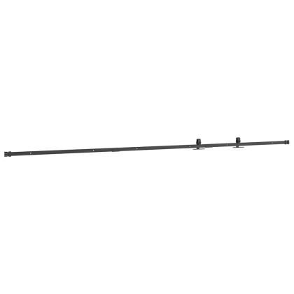 Комплект плъзгащи се врати за шкафове 244 см въглеродна стомана