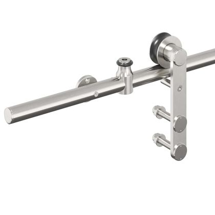 Механизъм за плъзгаща врата 200 см неръждаема стомана сребрист