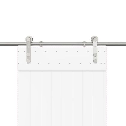 Механизъм за плъзгаща врата 183 см неръждаема стомана сребрист