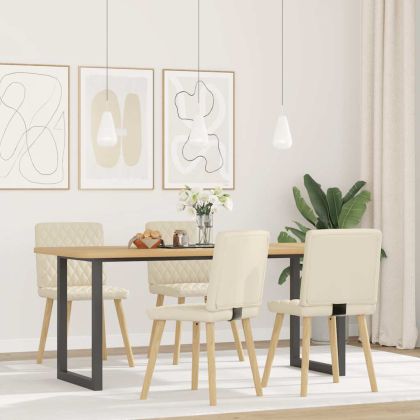 Трапезни столове, 4 бр, лен