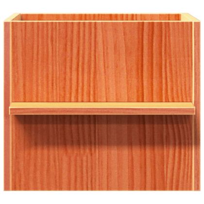 Къща за котки Wax Brown 51x35x30 cm масивна дървесина бор