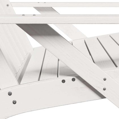 Градински столове Адирондак 2 бр. бели 75x77x77 cm