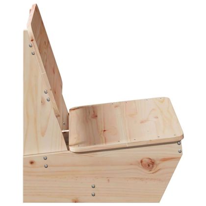 Градински столове 2 бр меденокафяви 60x64x70,5 см бор масив