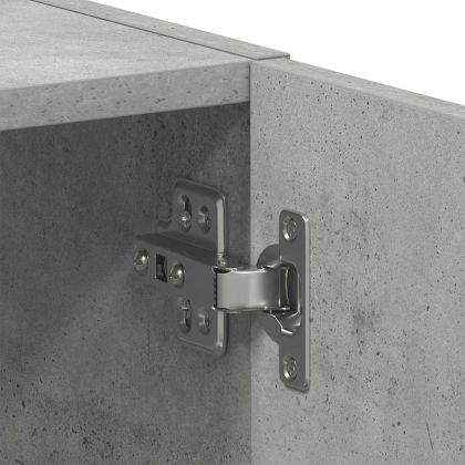 Шкаф за пералня, бетонно сив, 64x24x190 см, ПДЧ