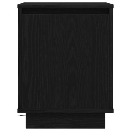 Нощни шкафчета с LED осветление 2 бр., черни 38x34x50 cm
