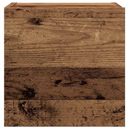 Комплект ТВ шкафове за стенен монтаж 7 части, инженерно дърво