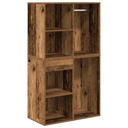 Комплект тоалетка с LED Старо дърво