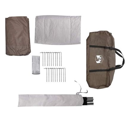 Семейна палатка, типи, 8-местна, кафява, водоустойчива