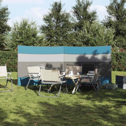 Camping Windbreak Blue 340x130 cm Водоустойчив