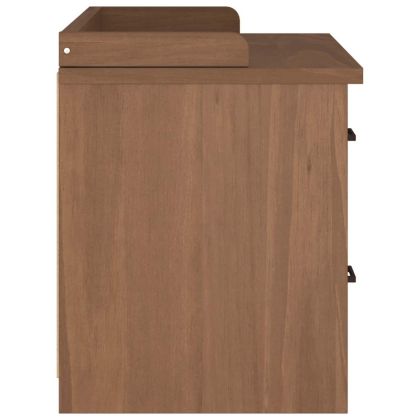 vidaXLL Пейка за антре SANDNES 87x40x50 cm Масивна дървесина Бор