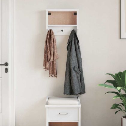Стенна закачалка за палта SANDNES Бяла 45x12x35 cm