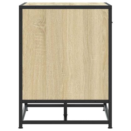 Пейка за обувки Sonoma Oak Инженерна дървесина и метал