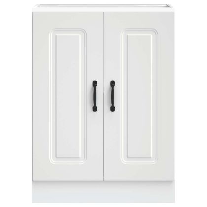 Шкаф за мивка "Kalmar" Бял 60x46x81,5 cm Инженерна дървесина