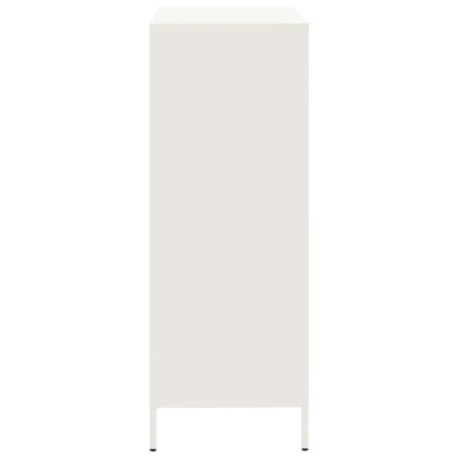 Висок шкаф, бял, 68x39x101,5 см, стомана