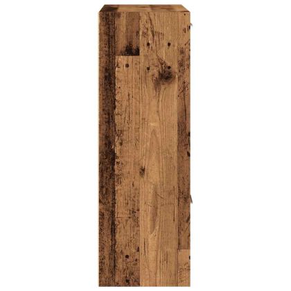 Рафт за книги от старо дърво 60,5x30x90 cm Инженерна дървесина