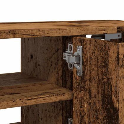 Стенен шкаф, старо дърво, 101x30x29 см, инженерно дърво