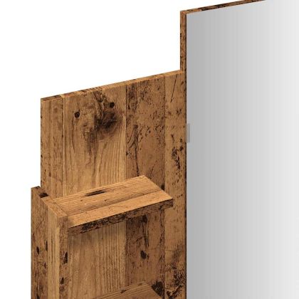 Тоалетка с огледало от старо дърво 96x39x142 cm